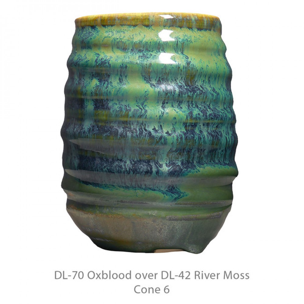 Amaco River Moss Dipping and Layering Glaze